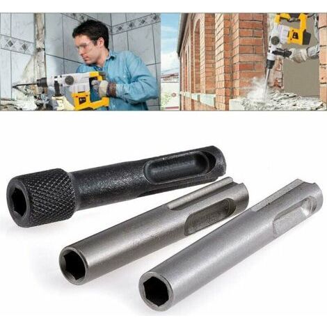 Nut Converter Holder - Magnetic SDS 6 Point 60mm 1/4" Hex Shank Drill Bit (1/4)