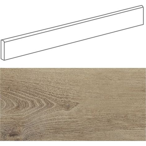 Plinthe imitation parquet bois BELFAST TEAK 10x80 cm - 11.2 ml