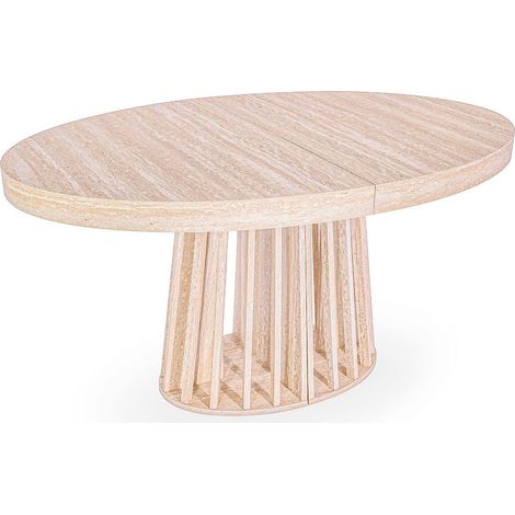 Table à Manger Extensible "Lisa" 150-300cm Beige (1/5)