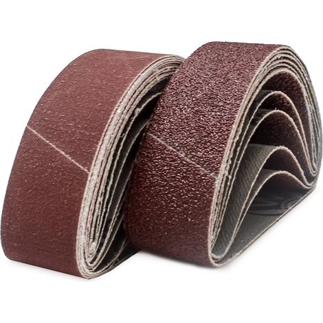 15 Pièces Bandes Abrasives 30 x 303 mm, 3 x Grain 40/80/120/180/320 Bande Ponceuse pour Ponceuses à Bande,Ponçage et Polissage (1/5)