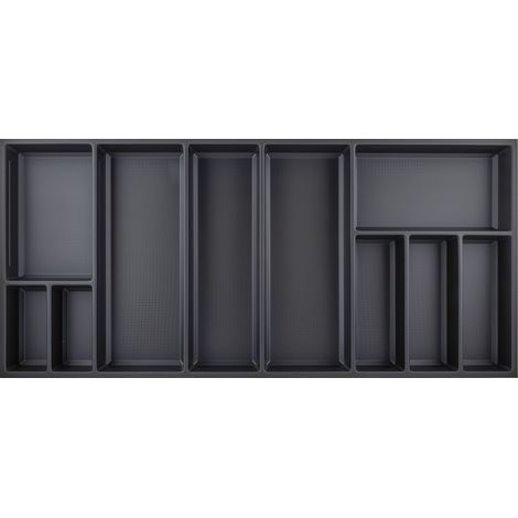 Agoform Besteckeinsatz Sky 550/120 Besteckkasten aus Kunststoff kristall soft touch schwarz