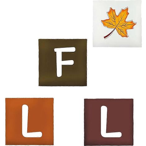Ensemble de 4 housses de coussin décoratives à motif feuille d'érable d'automne, 45 x 45 cm (1/4)