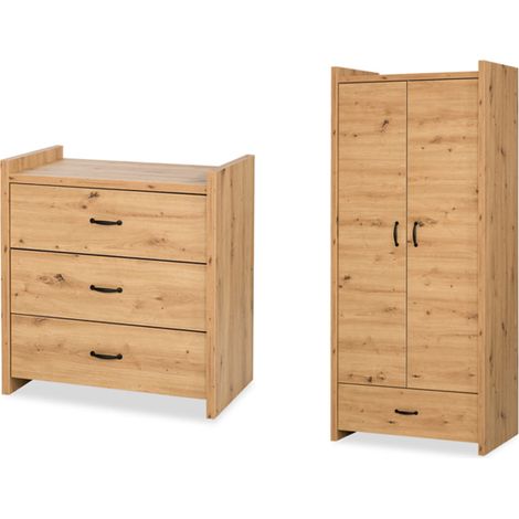Commode et Armoire LittleSky by Klups Amelia Oak Chêne