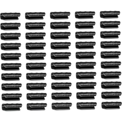 Ensemble de 50 clips en plastique pour serre, pour fixer les films et les tubes de manière sécurisée (1/5)
