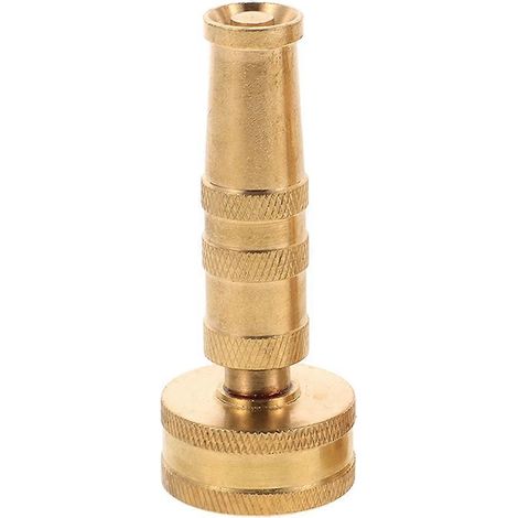 Durable Brass Adjustable Hose Nozzle for High Pressure Water Spray – Ideal for Garden Irrigation, Car Washing, and Outdoor Cleaning (1/5)