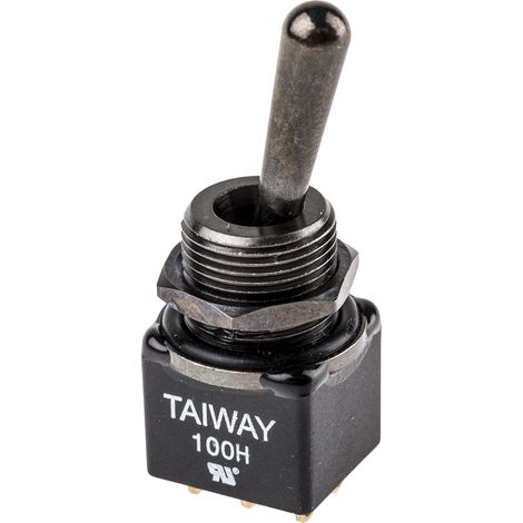 Interrupteur à levier RS PRO, On-On, 2RT, 5 A @ 250 V c.a. ( Prix pour 1 ) (1/2)