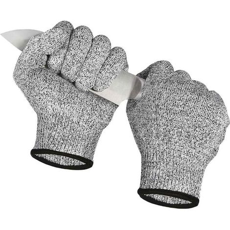Pair of Cut Resistant Gloves, Cut Resistant Gloves, Cut Resistant Gloves, Powerful Level 5 Protection, for Gardening/Construction/Kitchen Knit Gloves (Size M, Adult) (1/5)