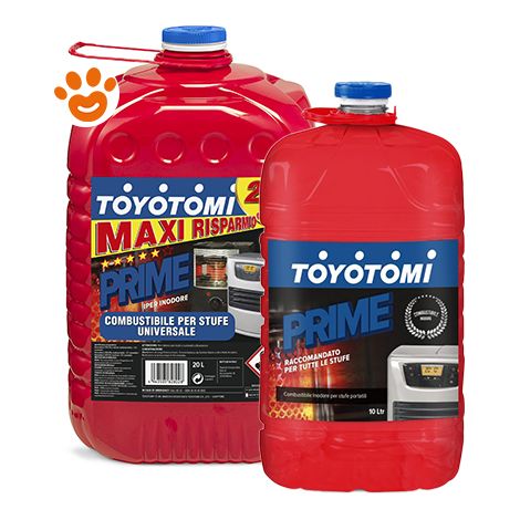 Toyotomi Combustibile Liquido Prime - Confezione 10 Lt - Combustibili per Stufe