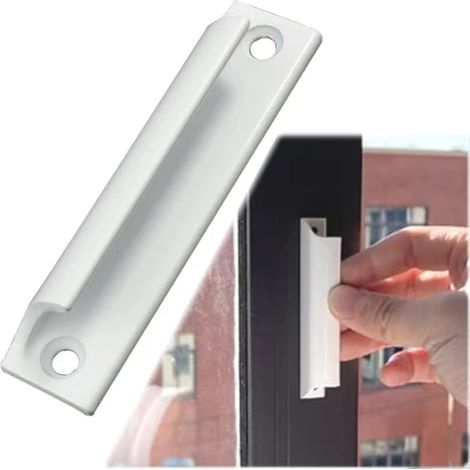 Poignée de porte extérieure pour balcon, terrasse, fenêtre, tiroir, armoire – Vis en acier inoxydable incluses (1/5)