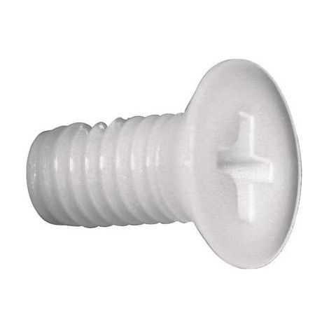 Vis à tête fraisée TOOLCRAFT 839975 10 pc(s) M5 25 mm tête fraisée cruciforme plastique, Polyamide N/A C20043 (1/2)