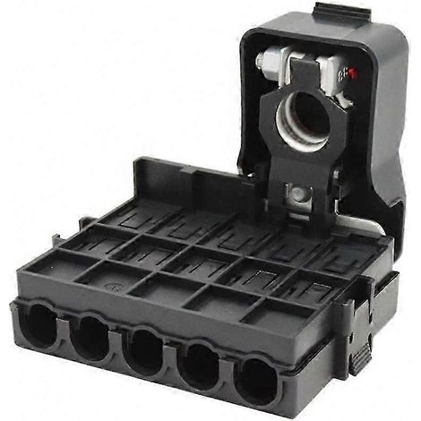Boîte à fusibles automobile 5 ports 30-200A, compatible avec les porte-fusibles à vis MIDI, boîte de distribution d'alimentation automobile. (1/4)