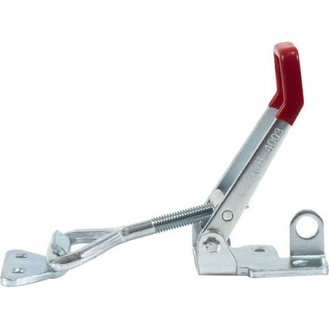 Pince de loquet à bascule réglable – Acier au carbone galvanisé – Capacité de maintien 660 lb – Trou de verrouillage pour sécurité renforcée - 660lb (1/4)