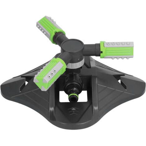 Arroseur auto trois branches vert pour pelouse et fleurs, idéal arrosage jardin et irrigation (1/5)