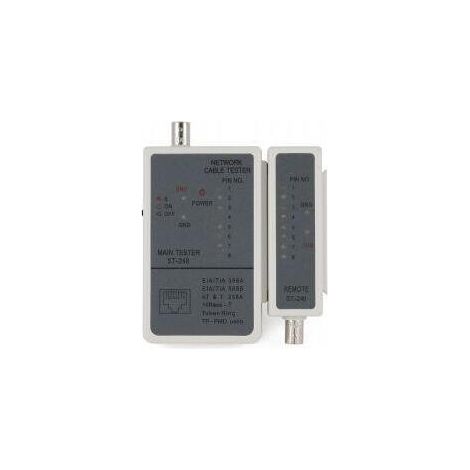 Gembird Probador de cables  RJ-45 y RG-58 (1/4)
