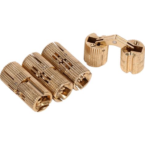 4 pièces charnières à rouleau en cuivre pour portes de meuble, 12mm, projet bricolage plan de travail (1/2)