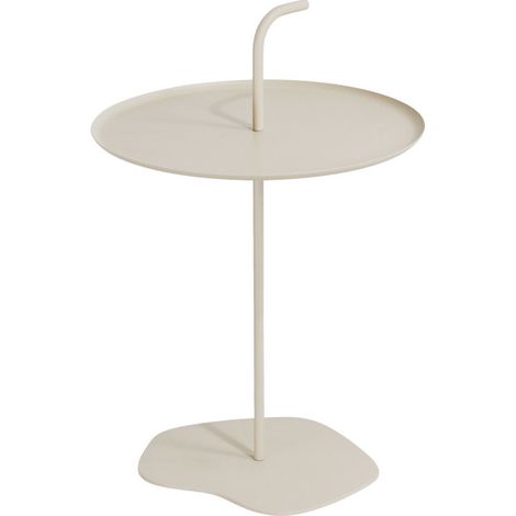 Table appoint ronde métal Ø 38 cm table basse jardin extérieur terrasse Sivo