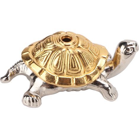 Porte-encens Tortue en Métal pour Méditation, Salon et Bureau - Nettoyage Facile (1/5)