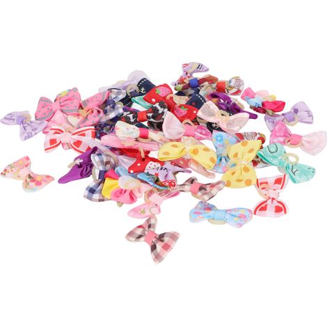 50 pajaritas para perros con gomas elásticas, perfectas para el aseo, bodas, cumpleaños, Navidad y Halloween. (1/5)