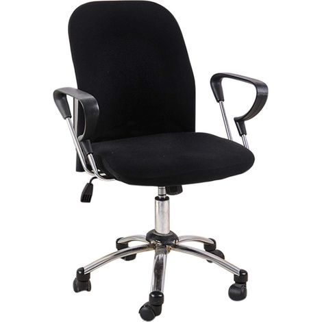 Universeller, dehnbarer Bürostuhlbezug, waschbar, hohe Rückenlehne, modernes und elegantes Design, Farbe Schwarz. (1/5)