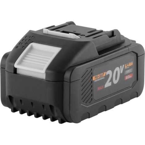 Batteria Procraft 20/8C 20 V 8,0 Ah / 8000 mAh Li-ion con indicatore di carica
