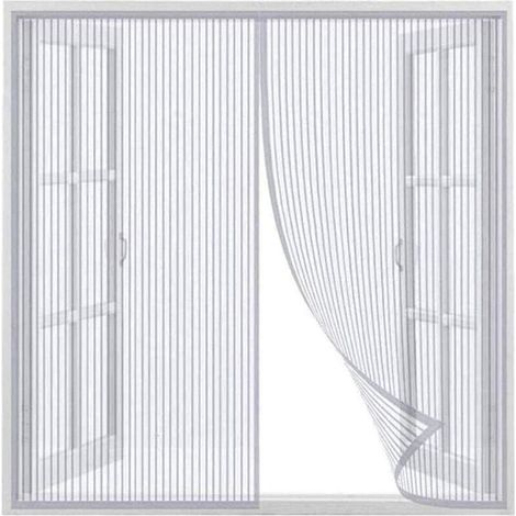 Magnetic Screen Door Curtain, Mosquito Net Curtain for Door, Keep Door and Window Space Breathable, White, 90x150cm (1/5)