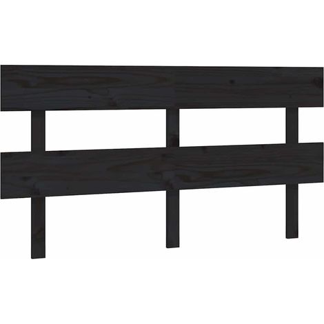 Maison Exclusive - Cabecero de cama madera maciza de pino negro 1 (1/5)