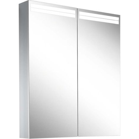 Armario con espejo iluminado Schneider ARANGA TW, 2 puertas,