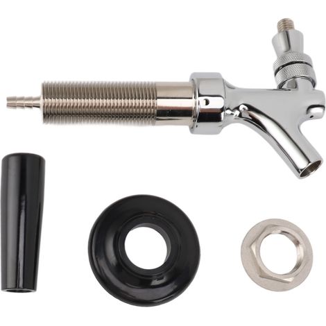 Robinet de tirage à bière réglable G5/8, bec en laiton, régulateur de débit, installation facile, pour brassage maison, lot de 4 (1/5)