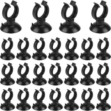 Ventouses pour Aquarium - Lot de 25 Clips à Ventouse résistants, parfaites pour Fixer Accessoires dans Votre Aquarium, Maintenir Un Environnement Aquatique ordonné et sécurisé (1/5)