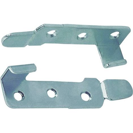 Blister serie ferri da letto brev. 95 mm. zincato 4 pezzi