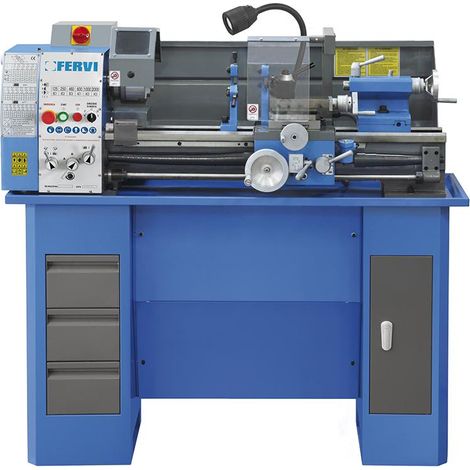 Einphasige Eisen-Metall-Paralleldrehmaschine 230 V Fervi t750
