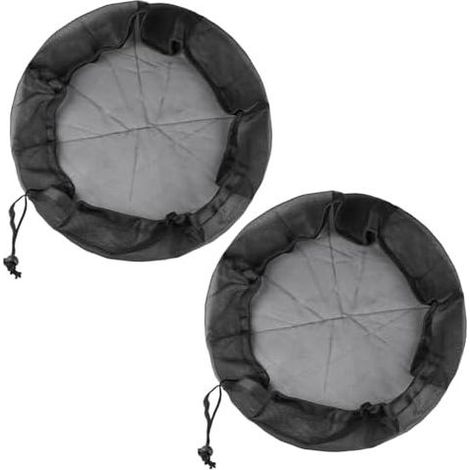 Lot de 2 filets protection réglables en maille 60 cm pour barils d'eau - (1/5)