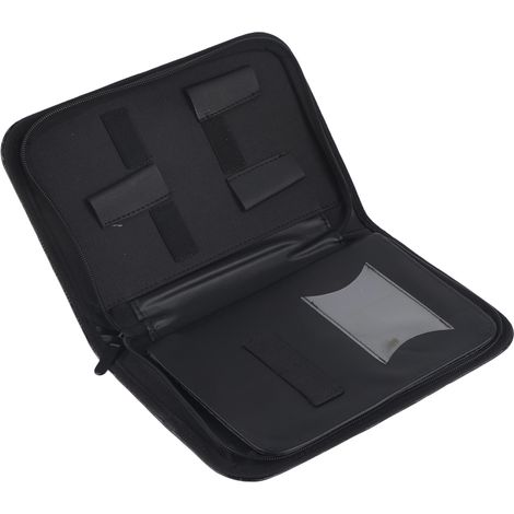 Sacoche en cuir PU imperméable pour ciseaux de coiffure, pinces et peignes.