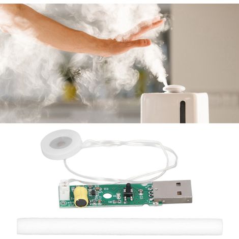 Module d'atomisation à commande par interrupteur avec arrêt temporisé, humidificateur ultrasonique à 740 trous et disque d'atomisation microporeux 5μm. (1/5)