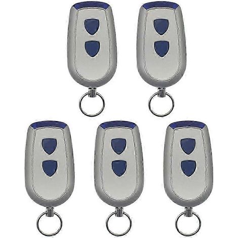 Cinq ouvre-portes de garage 433,92 MHz compatibles avec les ouvre-portes de garage de remplacement en acier standard Normstahl Crawford T433-4 2KS 4KS. (1/5)