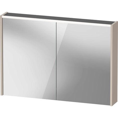 Duravit D-Code Spiegelschrank, Steckdose Typ F (EU, DE), 2 Türen, (1/2)