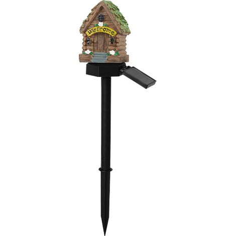 Lampe Solaire Extérieur Jardin, Piquet LED Étanche IP65 en Résine pour Paysage et Pelouse, Décoration Lumineuse Imperméable pour Maison (Modèle Style 1)-lsw