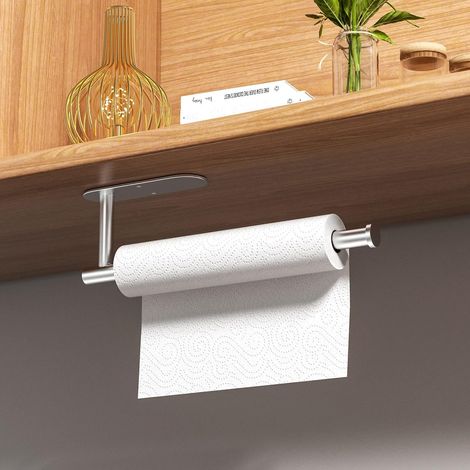 Porte-sopalin en acier inoxydable – Auto-adhésif ou à percer, pour cuisine et salle de bain (1/5)