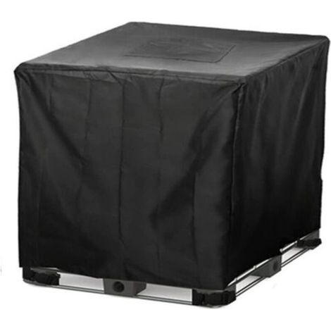 Housse de protection pour réservoir d'eau, housse pour conteneur IBC de 600 L, protection contre la poussière, les UV et la pluie. (1/5)