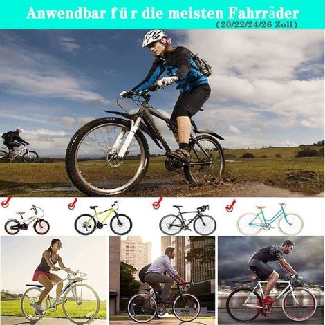 Garde-Boue Vélo Universel Réglable pour VTT - Compatible Roues 20-26 Pouces - Kit Complet Avant/Arrière (1/4)