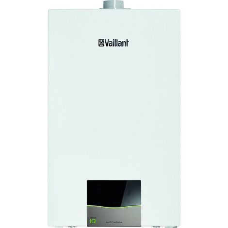 Vaillant ecoTEC exclusiv Paket 1.187 VCW 25/36CF/1-7 VRC 710 Gas-Wandheizgerät Brennwert, Nennleist. Heizen 3,3-27kW bei 50/30 (1/4)