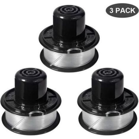 pair Bobine et fil de rechange BLACK+DECKER pour modèles GL250/GL310/GL360, 11 m x 1,6 mm (1/4)