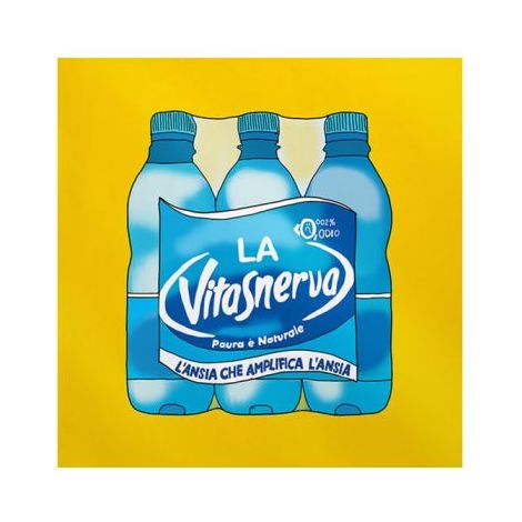 Poster Vita Snerva 20x20 cm Bianco e Nero Timidessen