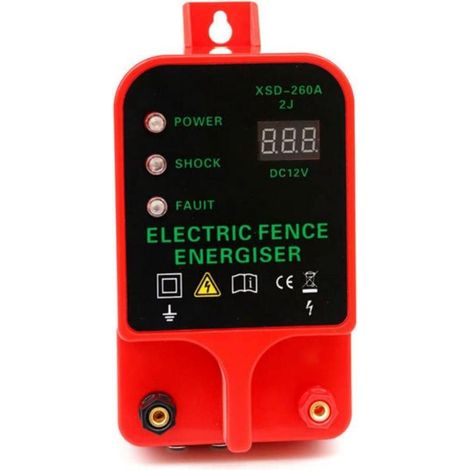 Clôture électrique étanche pour bétail, électrificateur haute puissance, 2 modes d'alimentation, alarme pour élevage de volailles, paiements (1/5)