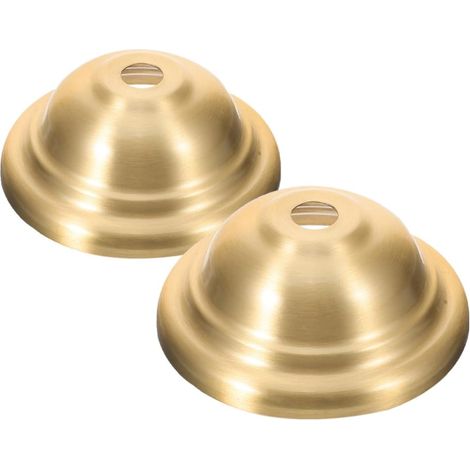 2 Pièces Plaque de Plafond Laiton Pur Style Chapeau Britannique pour Suspension Vintage Support Luminaire et Stable pour Salon Salle à Manger (1/5)