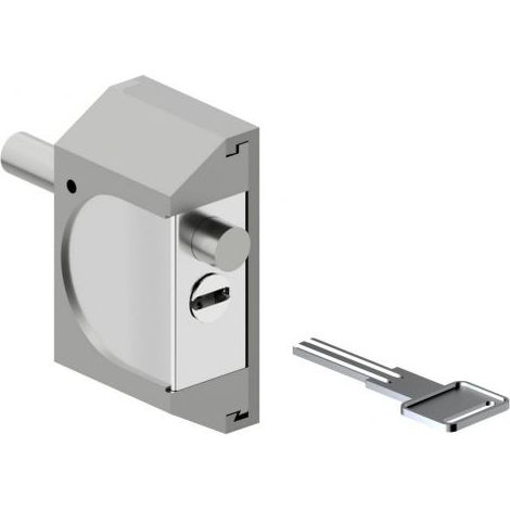 CHIUSURA DI SICUREZZA PER SERRANDE 'RIF06' alluminio silver