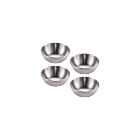Lot de 4 bols à sauce en acier inoxydable, mini bols à sauce, petits bols de service, bols à collation, utilisés comme bols à sauce (1/5)