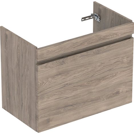 Meuble sous lavabo 85 cm Geberit Renova Plan 1T 1T à l'anglaise Noyer Carya - GEBERIT 501.909.JR.1