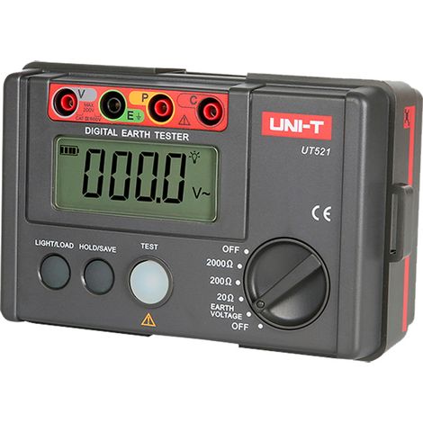 Tester di messa a terra uni-t ut521 0-2000Ω display retroilluminato (1/4)