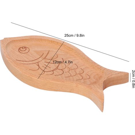 Plateau en bois en forme de poisson, multigrains, créatif, à fruits, à dessert, boîte de table, bonbonnière (1/5)